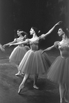 New York City Ballet production of "Gounod Symphony" with Nancy Reynolds and Judith Green, choreography by George Balanchine (New York)