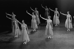 New York City Ballet production of "Serenade" with Melissa Hayden at front right, choreography by George Balanchine (New York)