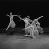 New York City Ballet production of "Serenade" with Patricia Wilde leaping, Marlene Mesavage kneeling, choreography by George Balanchine (New York)