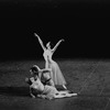 New York City Ballet production of "Serenade" with Melissa Hayden on floor, Nicholas Magallanes and Jillana, choreography by George Balanchine (New York)
