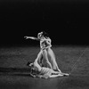 New York City Ballet production of "Serenade" with Melissa Hayden on floor, NIcholas Magallanes and Jillana, choreography by George Balanchine (New York)