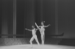 New York City Ballet production of "Bugaku" with Edward Villella and Allegra Kent, choreography by George Balanchine (New York)