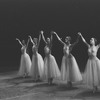 New York City Ballet production of "Serenade"; Russian dance with Sara Leland and Suki Schorer on right, choreography by George Balanchine (New York)