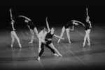 New York City Ballet production of "Movements for Piano and Orchestra" with Jacques d'Amboise and Suzanne Farrell, (Performed one time in black leotards), choreography by George Balanchine (New York)