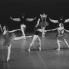 New York City Ballet production of "Variations from Don Sebastian", Suki Schorer center with Ramon Segarra, (at left Suzanne Farrell), choreography by George Balanchine (New York)