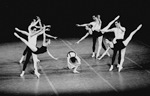 New York City Ballet production of "The Four Temperaments" with Patricia Neary (C), left are Roland Vazquez and Suki Schorer and right are Melissa Hayden and Jacques d'Amboise, choreography by George Balanchine (New York)