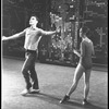 New York City Ballet production of "The Chase" Jacques d'Amboise rehearses with Allegra Kent, choreography by Jacques d'Amboise (New York)
