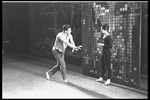 New York City Ballet production of "The Chase" Jacques d'Amboise rehearses with unident. dancer, choreography by Jacques d'Amboise (New York)