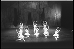 New York City Ballet production of "Divertimento No. 15", Victoria Simon, Carol Sumner, Patricia Wilde, Mimi Paul and Suki Schorer, Robert Rodham, Anthony Blum, Earl Sieveling, choreography by George Balanchine (New York)