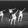 New York City Ballet production of "Apollo" with Jacques d'Amboise and Melissa Hayden (center), Mimi Paul and Patricia Neary, choreography by George Balanchine (New York)