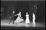 New York City Ballet production of "Dim Lustre" with unident. dancer, Karin von Aroldingen, Patricia McBride and Edward Villella, choreography by Antony Tudor (New York)