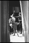 New York City Ballet production of "Firebird"; Maria Tallchief and Francisco Moncion take a bow in front of curtain, choreography by George Balanchine (New York)