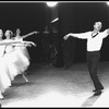 New York City Ballet production of "Swan Lake": George Balanchine demonstrates for dancers, choreography by George Balanchine (New York)