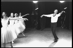 New York City Ballet production of "Swan Lake": George Balanchine demonstrates for dancers, choreography by George Balanchine (New York)