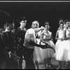 New York City Ballet production of "Swan Lake": George Balanchine demonstrates for dancers, choreography by George Balanchine (New York)