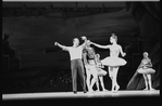 New York City Ballet production of "Ballet Imperial" with George Balanchine rehearsing Suzanne Farrell and Jacques d'Amboise, choreography by George Balanchine (New York)