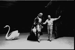 New York City Ballet production of "Swan Lake"; George Balanchine rehearsing Shaun O'Brien, choreography by George Balanchine (New York)