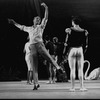 New York City Ballet production of "Swan Lake"; George Balanchine rehearsing Edward Villella, choreography by George Balanchine (New York)