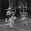 New York City Ballet production of "Ballet Imperial" with Patricia Neary kneeling, Suzanne Farrell and Jacques d'Amboise, choreography by George Balanchine (New York)