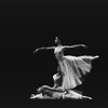 New York City Ballet production of "Serenade" with Mimi Paul in arabesque, Allegra Kent on floor and Nicholas Magallanes, choreography by George Balanchine.. (New York)