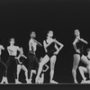 New York City Ballet production of "Agon" with Richard Rapp, Earle Sieveling, Arthur Mitchell, Allegra Kent, Gloria Govrin and Patricia Neary, choreography by George Balanchine (New York)