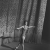 New York City Ballet production of "The Cage", Allegra Kent takes a bow in front of curtain, choreography by Jerome Robbins (New York)