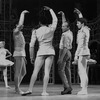 New York City Ballet production of "Divertimento No. 15" with George Balanchine rehearsing the men, choreography by George Balanchine (New York)