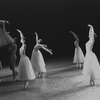 New York City Ballet production of "Serenade" with Allegra Kent aloft, choreography by George Balanchine (New York)