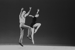 New York City Ballet production of "Variations" with George Balanchine rehearsing Suzanne Farrell, choreography by George Balanchine (New York)