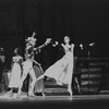 New York City Ballet production of "Prologue" with Frank Ohman and Marnee Morris and upstage, Arthur Mitchell and Mimi Paul, choreography by Jacques d'Amboise (New York)