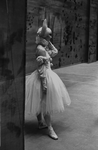 New York City Ballet production of "Illuminations" Mimi Paul backstage awaits entrance cue, choreography by Frederick Ashton (New York)