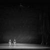 New York City Ballet production of "Jewels", set for "Diamonds" by designer Peter Harvey, choreography by George Balanchine (New York)