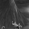 New York City Ballet assistant stage manager Kevin Tyler (rear) and Michael Arshansky with prop swan (New York)