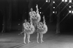 New York City Ballet production of "Jewels" (Diamonds) triple exposure shots with Suzanne Farrell and Jacques d'Amboise, choreography by George Balanchine (New York)