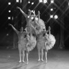 New York City Ballet production of "Jewels" (Diamonds) triple exposure shots with Suzanne Farrell and Jacques d'Amboise, choreography by George Balanchine (New York)