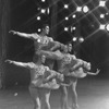 New York City Ballet production of "Jewels" (Diamonds) triple exposure shots with Suzanne Farrell and Jacques d'Amboise, choreography by George Balanchine (New York)