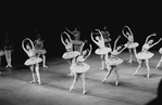 New York City Ballet production of "Tchaikovsky Concerto No. 2" (originally (and later) called "Ballet Imperial") with Delia Peters center, choreography by George Balanchine (New York)