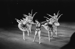 Conrad Ludlow (center) in the New York City Ballet production of Balanchine's "Ballet Imperial"