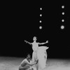 New York City Ballet production of "Serenade" with Allegra Kent and Conrad Ludlow, Marnee Morris in arabesque, choreography by George Balanchine (New York)