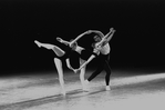 New York City Ballet production of "Agon" with Carol Sumner, Sara Leland and Paul Mejia, choreography by George Balanchine (New York)