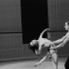 New York City Ballet production of "Afternoon of a Faun" with Allegra Kent and Jacques d'Amboise, choreography by Jerome Robbins (New York)