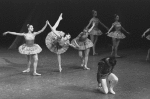 New York City Ballet production of "Ballet Imperial" with Patricia McBride and Conrad Ludlow kneeling, choreography by George Balanchine (New York)