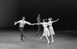 New York City Ballet production of "Dances at a Gathering" with Edward Villella, Patricia McBride and Sara Leland, choreography by Jerome Robbins (New York)
