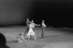 New York City Ballet production of "Dances at a Gathering" with Sara Leland, John Prinz, Patricia McBride, Anthony Blum and Robert Maiorano, choreography by Jerome Robbins (New York)