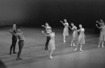 New York City Ballet production of "Dances at a Gathering" with John Prinz, John Clifford, Edward Villella, Patricia McBride, Sara Leland, Violette Verdy, Allegra Kent, Kay Mazzo and Robert Maiorano, choreography by Jerome Robbins (New York)