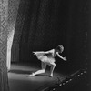 New York City Ballet production of "La Source" with Violette Verdy bowing in front of curtain, choreography by George Balanchine (New York)