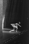 New York City Ballet production of "La Source" with Violette Verdy bowing in front of curtain, choreography by George Balanchine (New York)