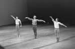 New York City Ballet production of "Dances at a Gathering" with Anthony Blum, Peter Martins and Robert Maiorano, choreography by Jerome Robbins (New York)