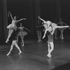 New York City Ballet production of "Theme and variations" with Gelsey Kirkland and Helgi Tomasson, choreography by George Balanchine (New York)