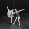 New York City Ballet production of "Theme and variations" with Gelsey Kirkland and Helgi Tomasson, choreography by George Balanchine (New York)